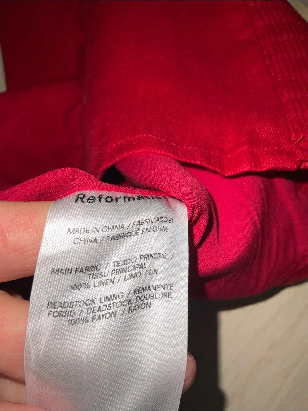 Reformation bold red
